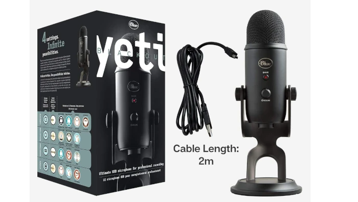 Blue Yeti USB Microphone for Recording