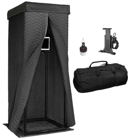 Snap Studio Ultimate Vocal Booth - 360 Degree Reverb Isolation Shield for Crisp, Echo-Free, Studio Quality Vocals