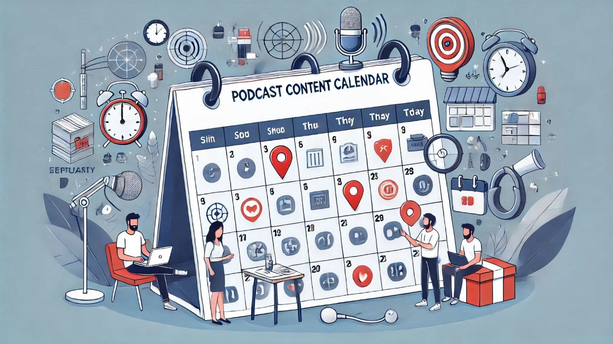 podcast content calendar