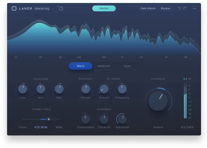 Landr Mastering