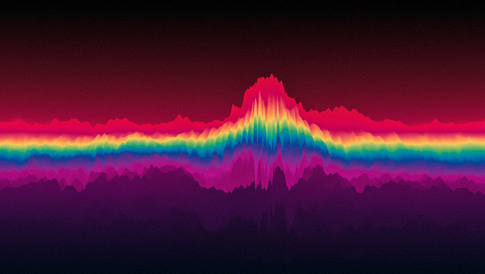 conceptual image showing spectral masking artifacts